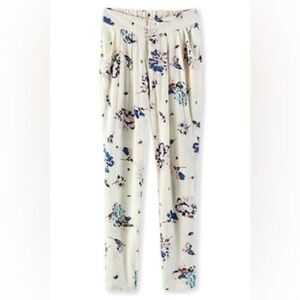 Zara floral cotton pants